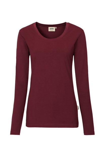 HAKRO Damen Longsleeve MIKRALINAR® - Weinrot - 1