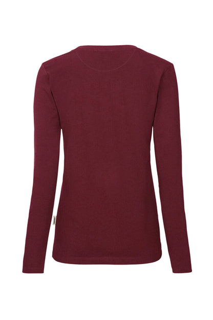 HAKRO Damen Longsleeve MIKRALINAR® - Weinrot - 3