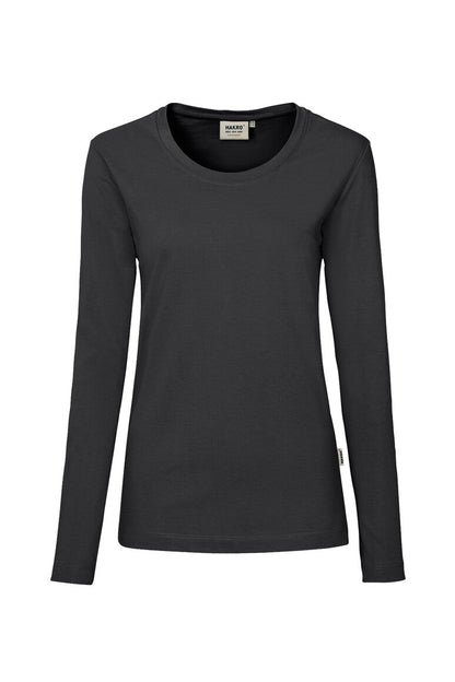 HAKRO Damen Longsleeve MIKRALINAR® - Karbongrau - 1