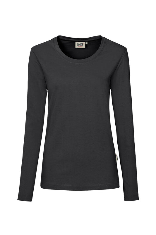 HAKRO Damen Longsleeve MIKRALINAR® - Karbongrau - 1