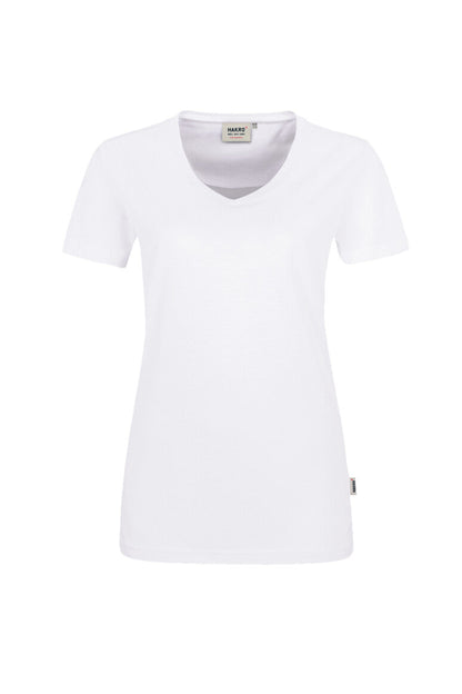 HAKRO Damen V-Shirt MIKRALINAR® - Weiß - 1