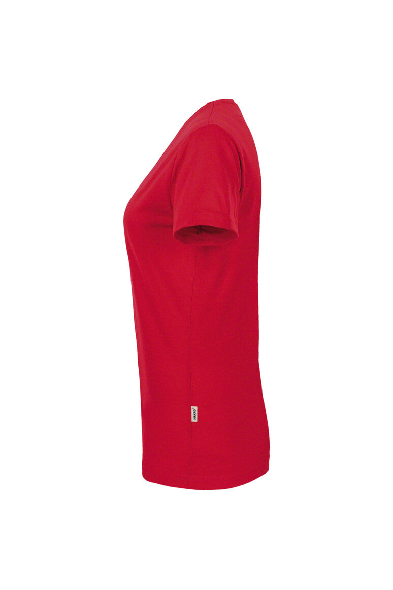 HAKRO Damen V-Shirt MIKRALINAR® - Rot - 2
