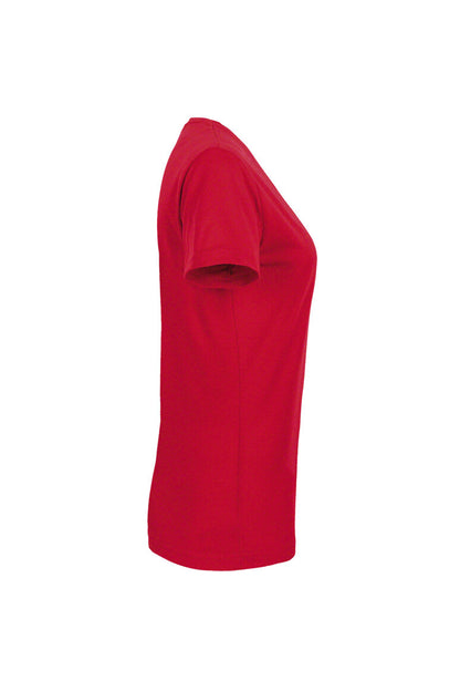 HAKRO Damen V-Shirt MIKRALINAR® - Rot - 4