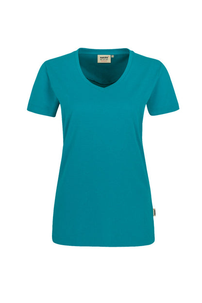 HAKRO Damen V-Shirt MIKRALINAR® - Smaragd - 1