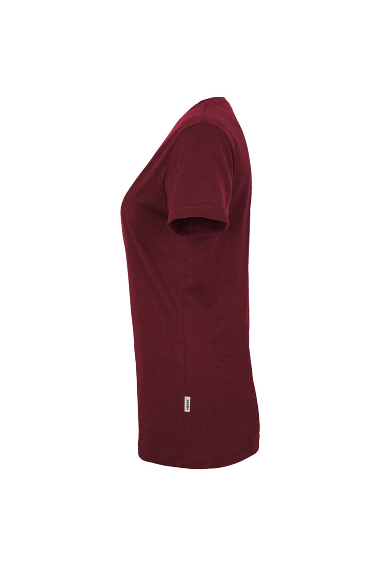 HAKRO Damen V-Shirt MIKRALINAR® - Weinrot - 2