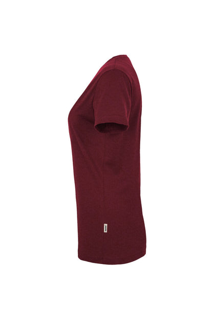 HAKRO Damen V-Shirt MIKRALINAR® - Weinrot - 2