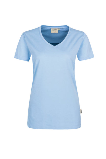 HAKRO Damen V-Shirt MIKRALINAR® - Eisblau - 1