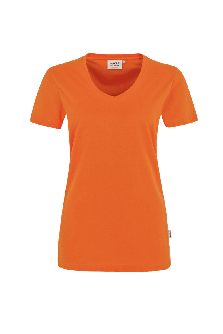 HAKRO Damen V-Shirt MIKRALINAR® - Orange - 1