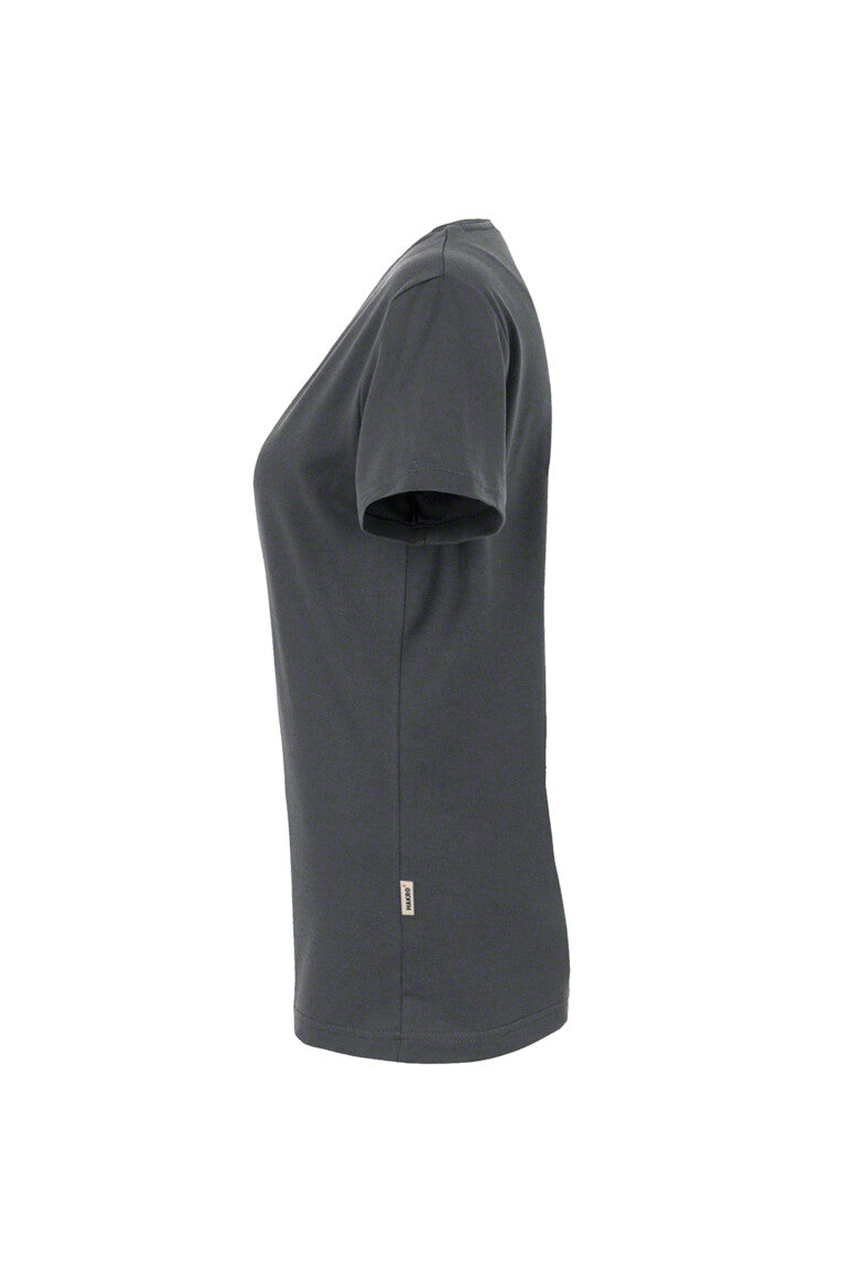 HAKRO Damen V-Shirt MIKRALINAR® - Anthrazit - 2