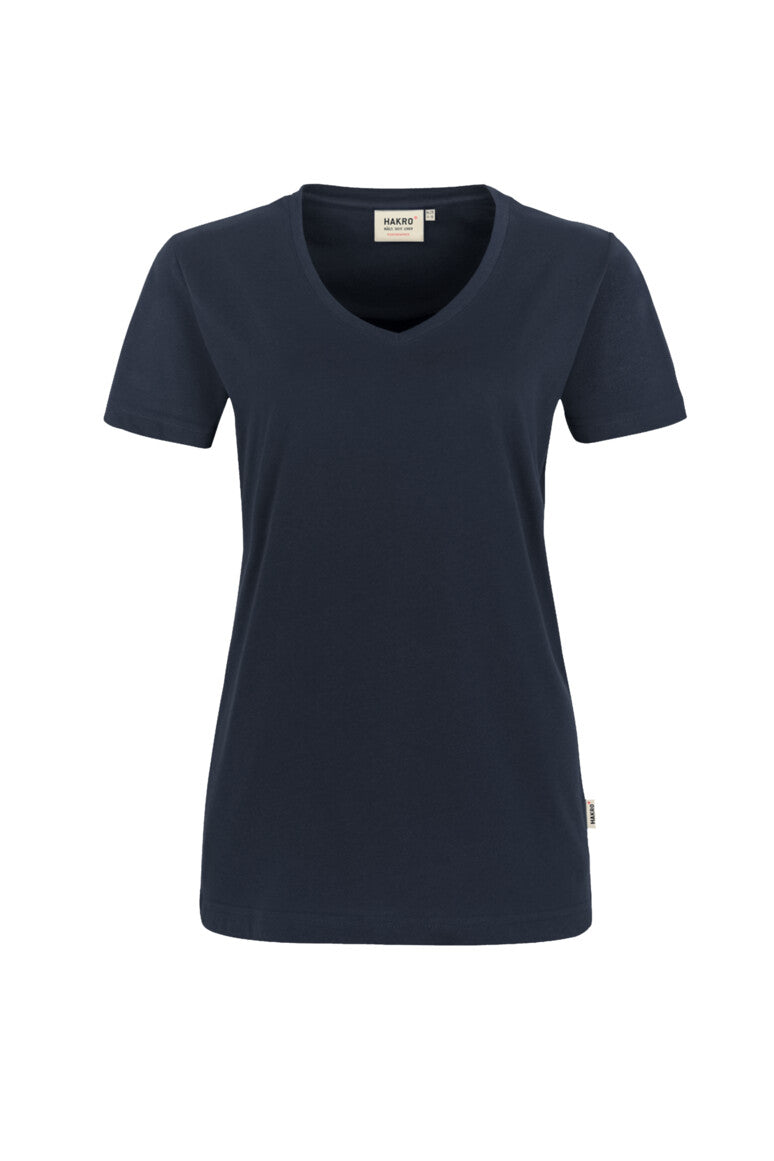 HAKRO Damen V-Shirt MIKRALINAR® - Tinte - 1