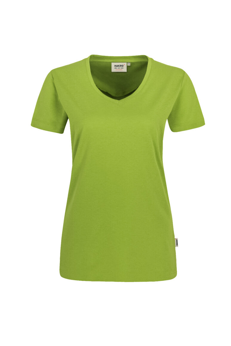 HAKRO Damen V-Shirt MIKRALINAR® - Kiwi - 1