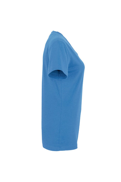 HAKRO Damen V-Shirt MIKRALINAR® - Malibublau - 4