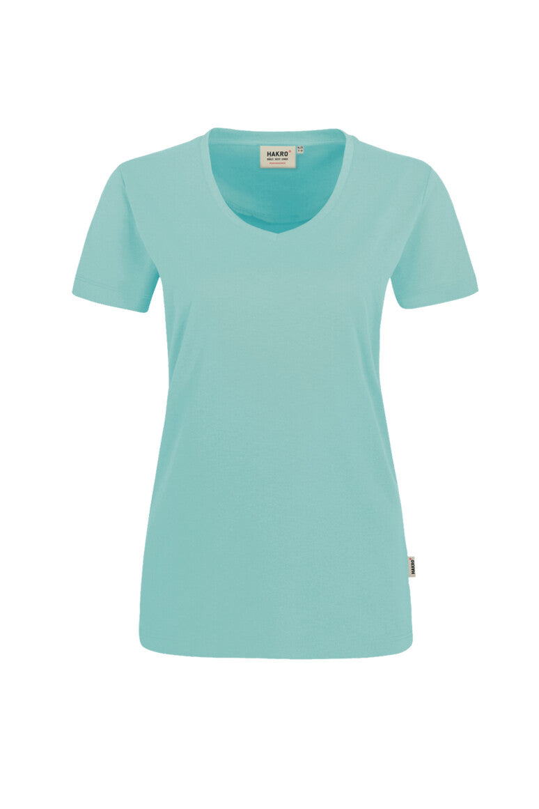 HAKRO Damen V-Shirt MIKRALINAR® - Eisgrün - 1