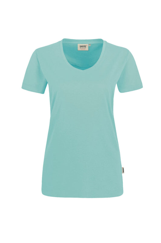 HAKRO Damen V-Shirt MIKRALINAR® - Eisgrün - 1