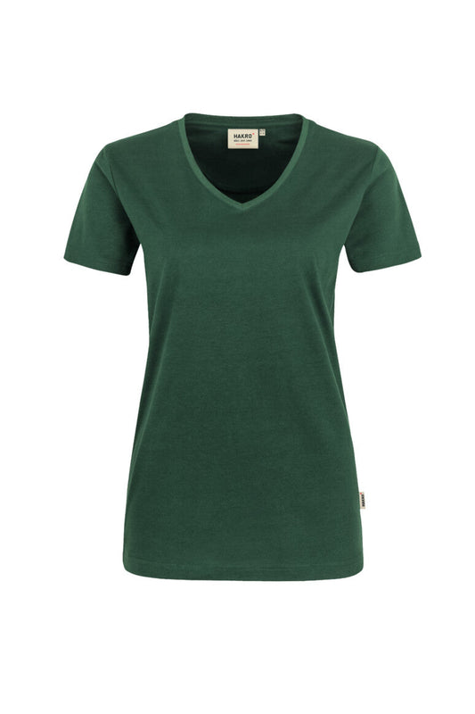 HAKRO Damen V-Shirt MIKRALINAR® - Tanne - 1