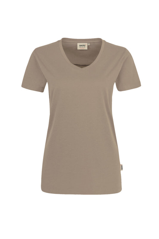 HAKRO Damen V-Shirt MIKRALINAR® - Khaki - 1