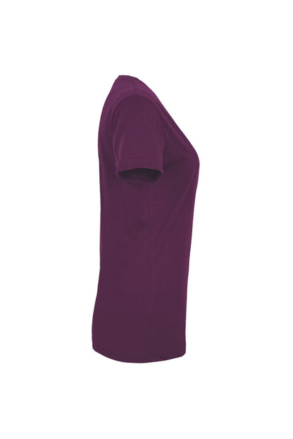 HAKRO Damen V-Shirt MIKRALINAR® - Aubergine - 4