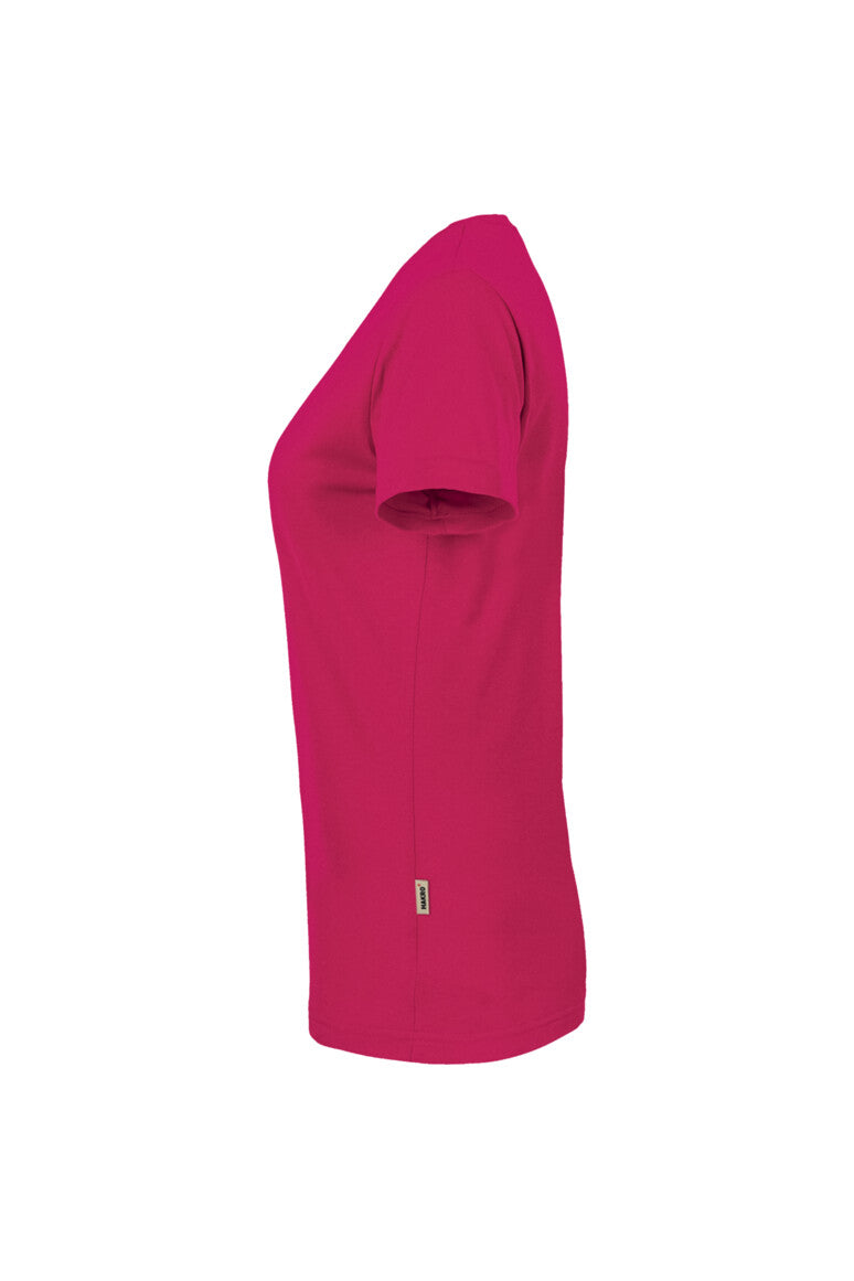 HAKRO Damen V-Shirt MIKRALINAR® - Magenta - 2