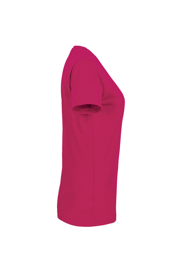 HAKRO Damen V-Shirt MIKRALINAR® - Magenta - 4