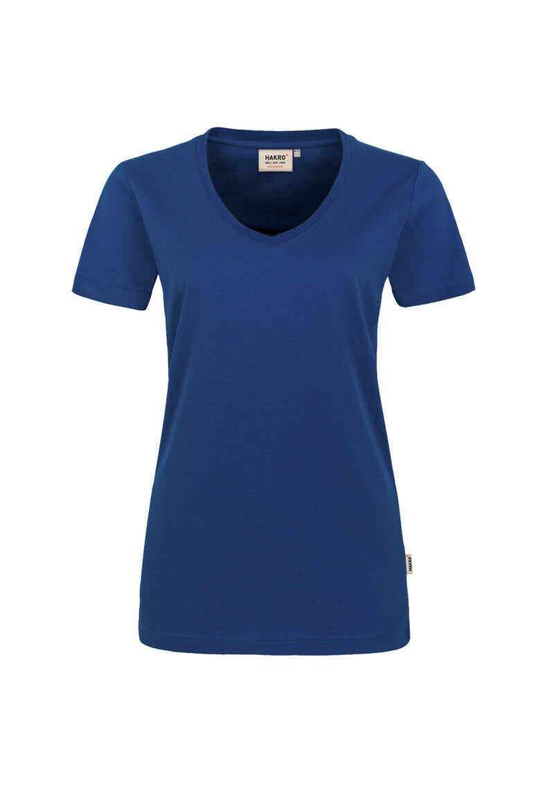 HAKRO Damen V-Shirt MIKRALINAR® - Ultramarinblau - 1