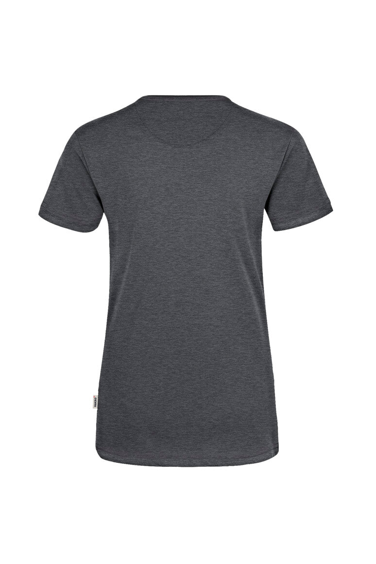 HAKRO Damen V-Shirt MIKRALINAR® - Anthrazit meliert - 3