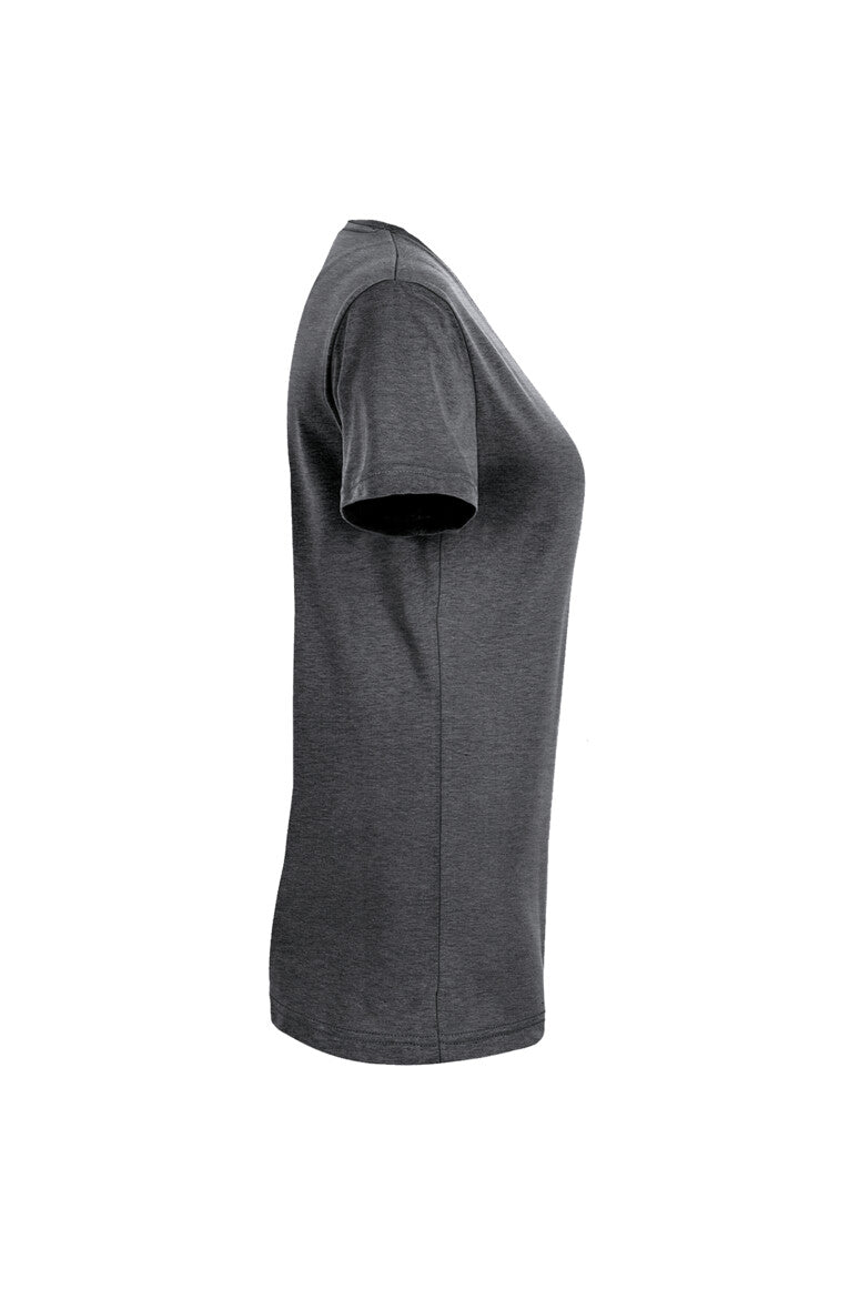 HAKRO Damen V-Shirt MIKRALINAR® - Anthrazit meliert - 4