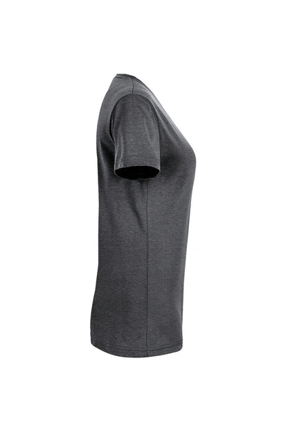 HAKRO Damen V-Shirt MIKRALINAR® - Anthrazit meliert - 4