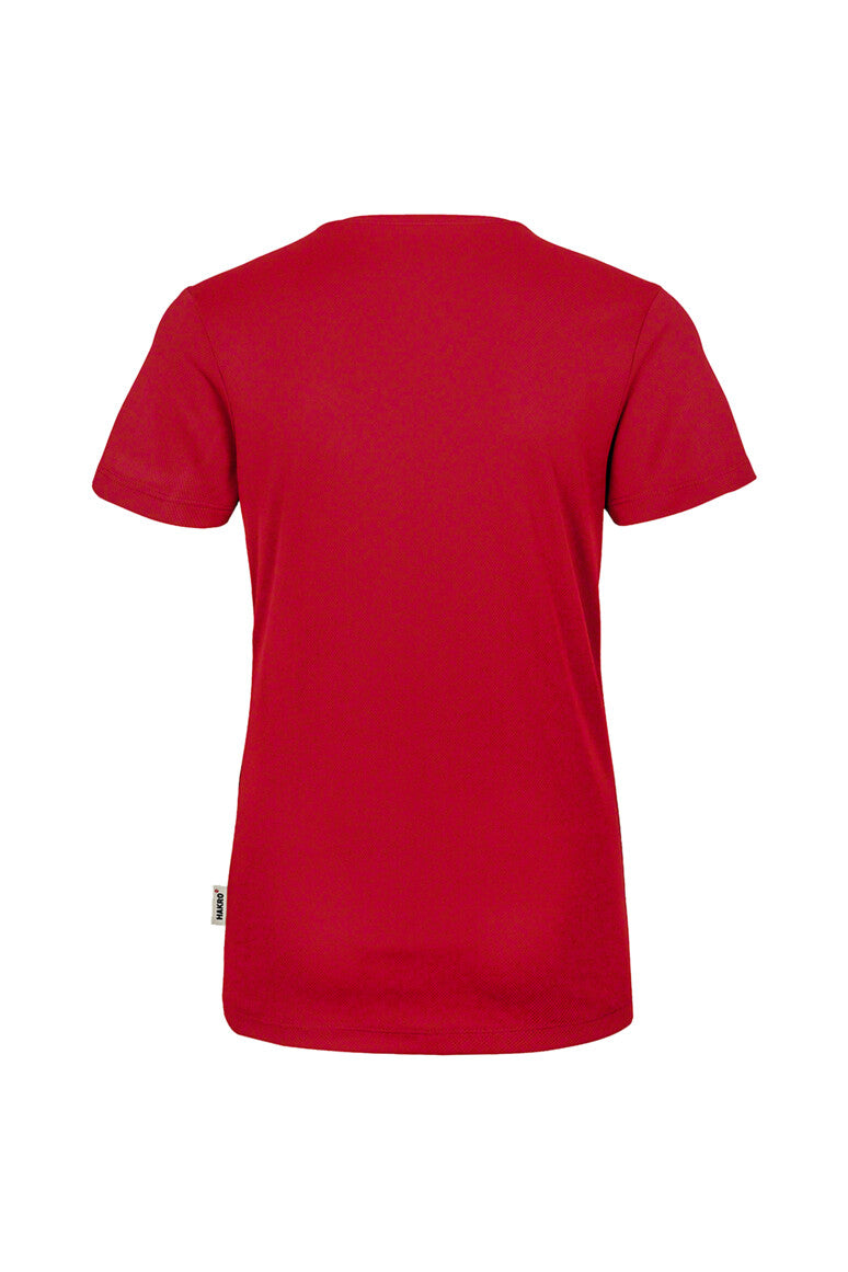 HAKRO Damen V-Shirt COOLMAX® - Rot - 3