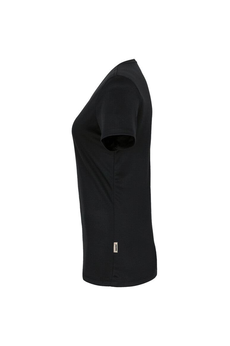HAKRO Damen V-Shirt COOLMAX® - Schwarz - 2