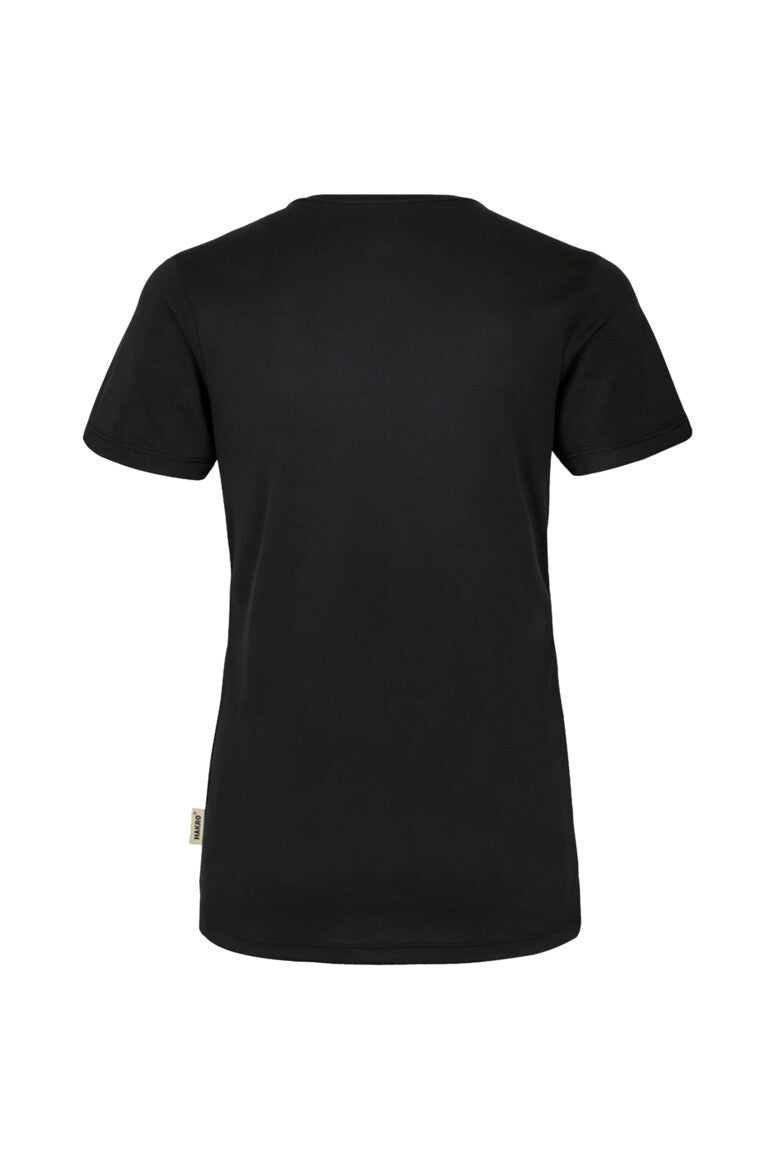 HAKRO Damen V-Shirt COOLMAX® - Schwarz - 3