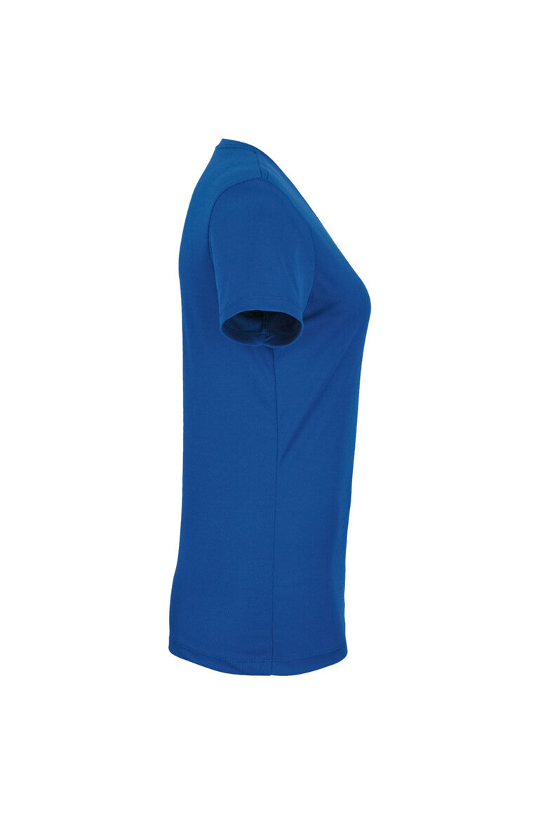 HAKRO Damen V-Shirt COOLMAX® - Royalblau - 4