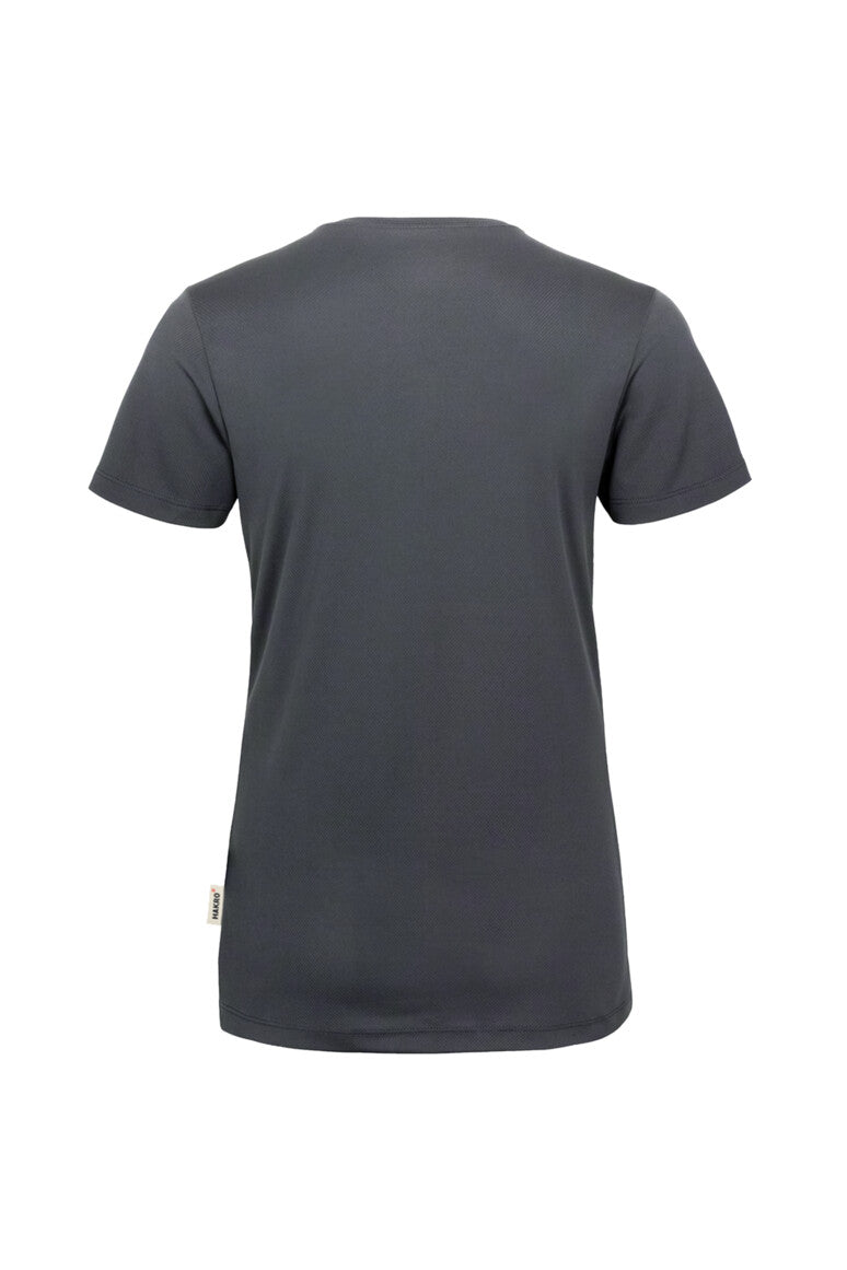 HAKRO Damen V-Shirt COOLMAX® - Anthrazit - 3