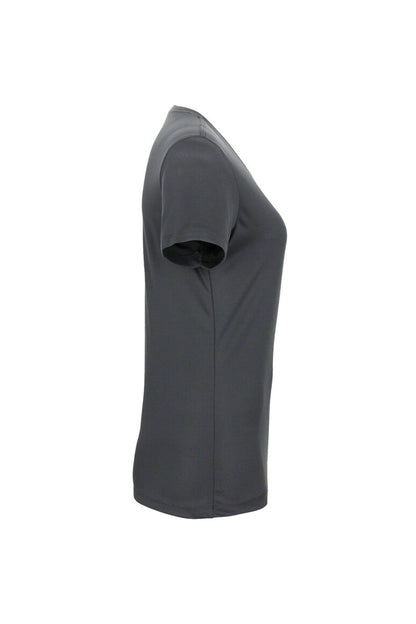 HAKRO Damen V-Shirt COOLMAX® - Anthrazit - 4