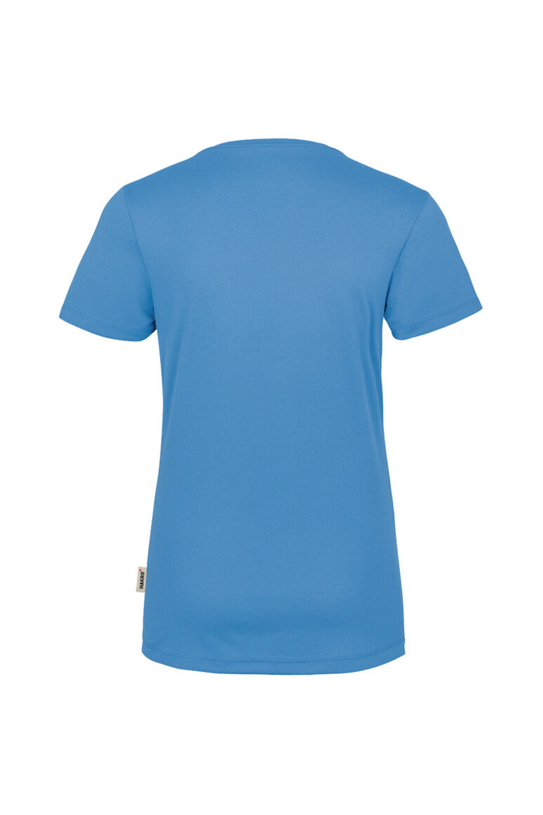 HAKRO Damen V-Shirt COOLMAX® - Malibublau - 3