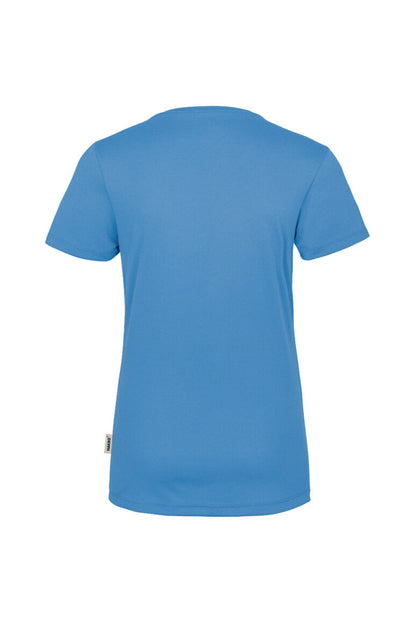 HAKRO Damen V-Shirt COOLMAX® - Malibublau - 3