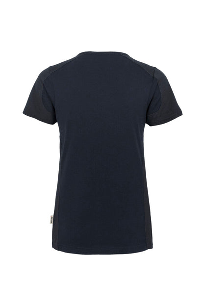 HAKRO Damen V-Shirt Contrast MIKRALINAR® - Tinte/anthrazit - 3