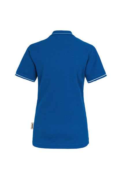 HAKRO Damen Poloshirt Casual - Royalblau/weiß - 3
