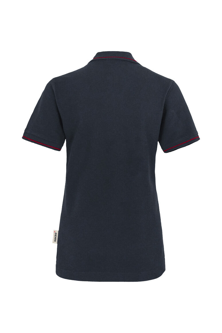 HAKRO Damen Poloshirt Casual - Tinte/rot - 3