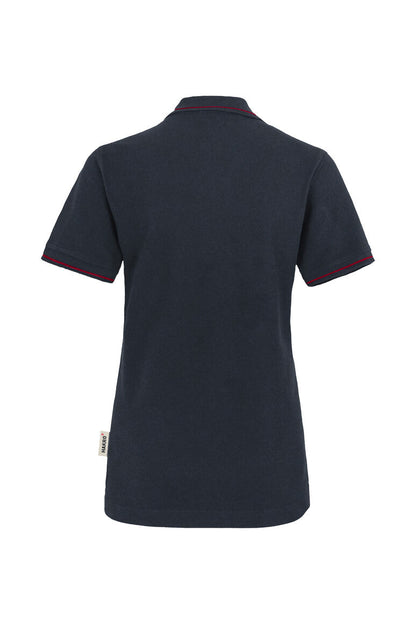 HAKRO Damen Poloshirt Casual - Tinte/rot - 3