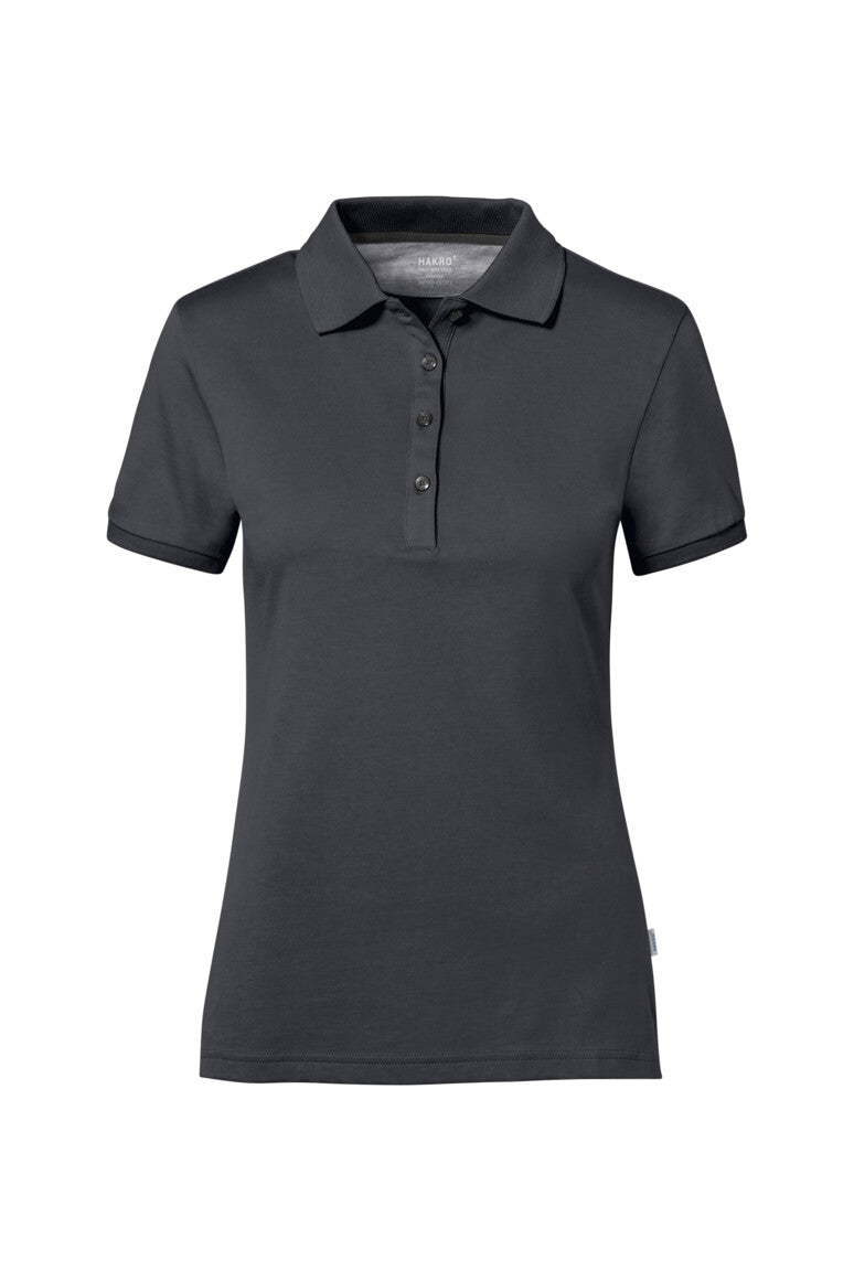 HAKRO COTTON TEC® Damen Poloshirt - Karbongrau - 1