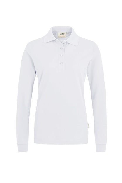HAKRO Damen Longsleeve-Poloshirt MIKRALINAR® - Weiß - 1