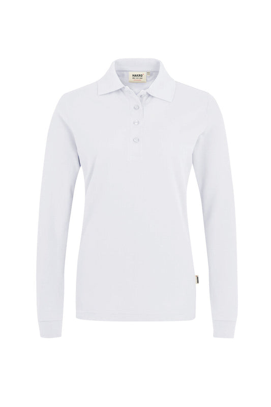HAKRO Damen Longsleeve-Poloshirt MIKRALINAR® - Weiß - 1