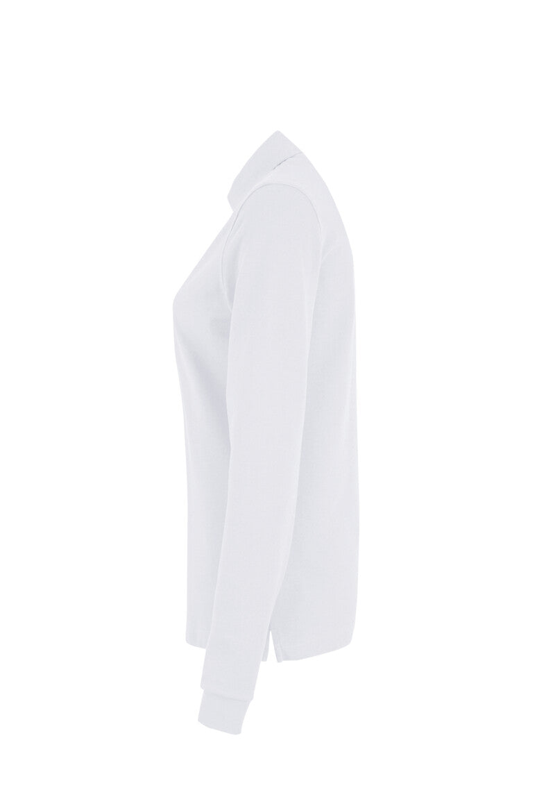 HAKRO Damen Longsleeve-Poloshirt MIKRALINAR® - Weiß - 2