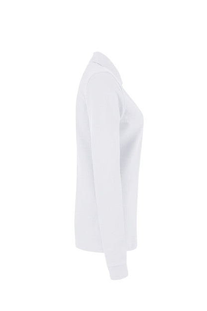 HAKRO Damen Longsleeve-Poloshirt MIKRALINAR® - Weiß - 4