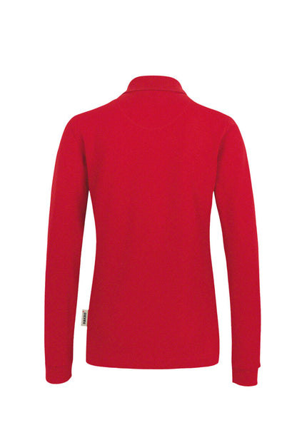 HAKRO Damen Longsleeve-Poloshirt MIKRALINAR® - Rot - 3