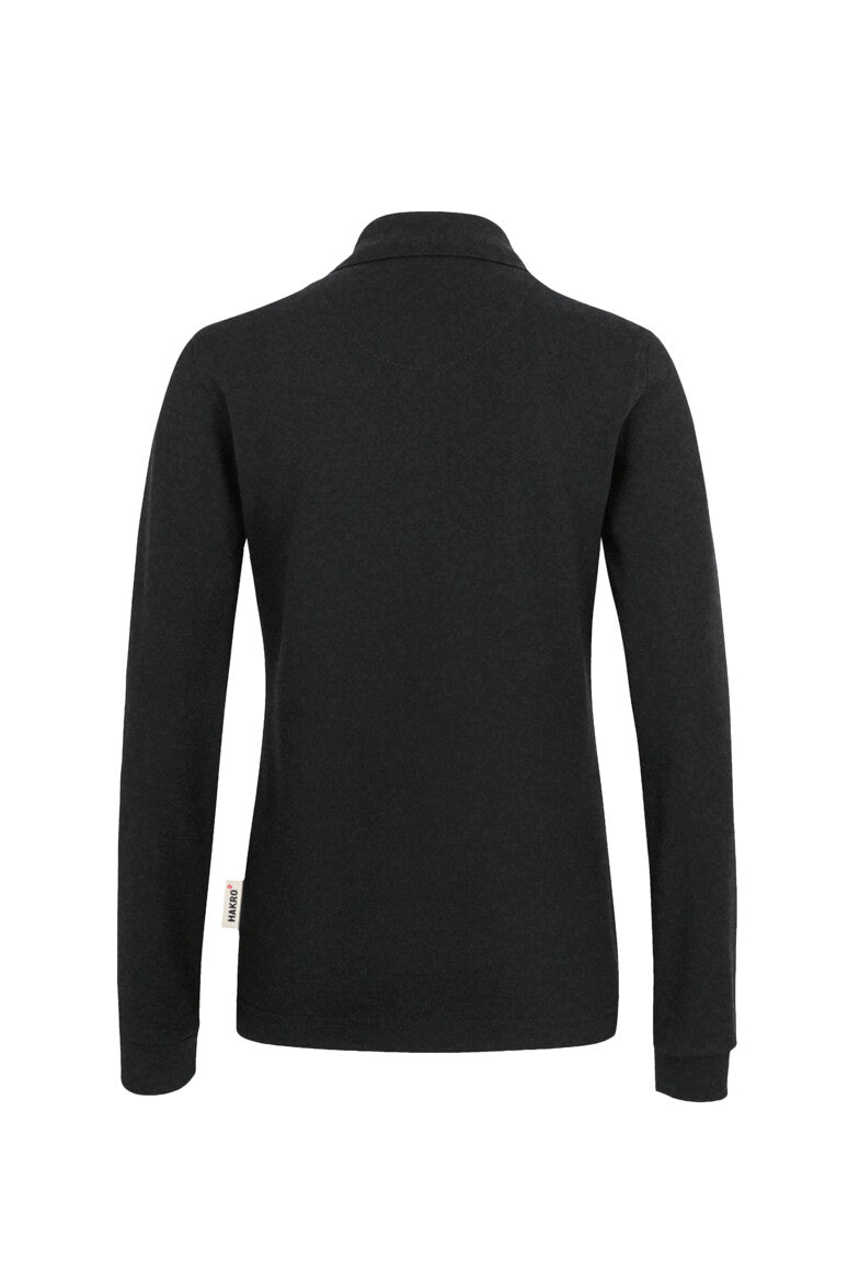 HAKRO Damen Longsleeve-Poloshirt MIKRALINAR® - Schwarz - 3