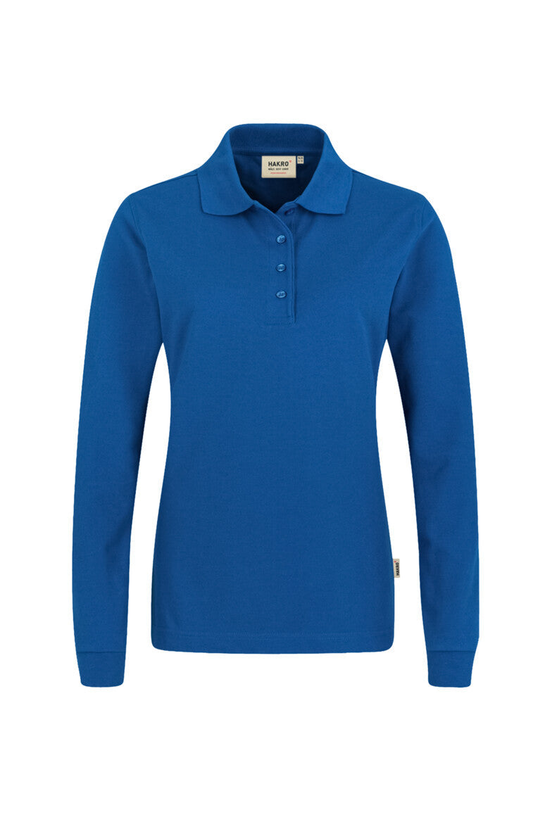 HAKRO Damen Longsleeve-Poloshirt MIKRALINAR® - Royalblau - 1