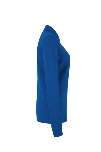 HAKRO Damen Longsleeve-Poloshirt MIKRALINAR® - Royalblau - 4