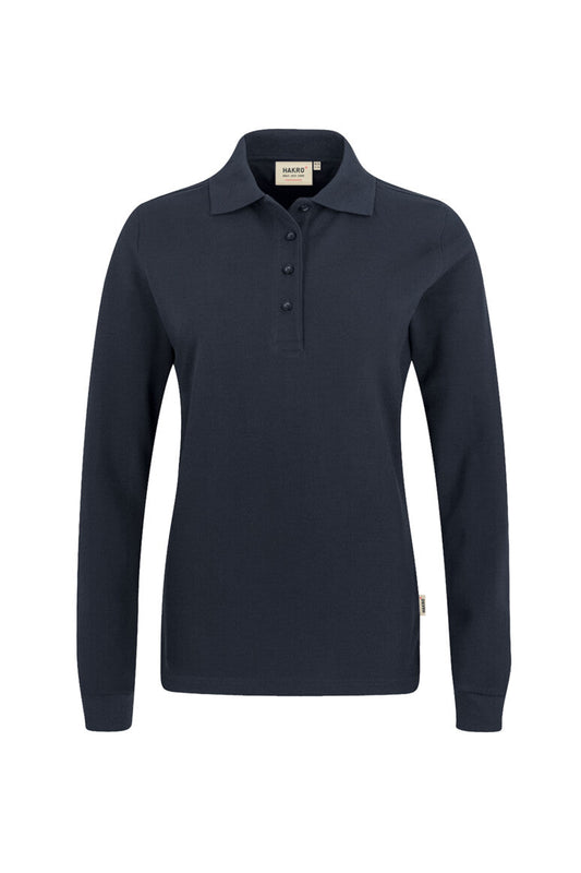 HAKRO Damen Longsleeve-Poloshirt MIKRALINAR® - Tinte - 1