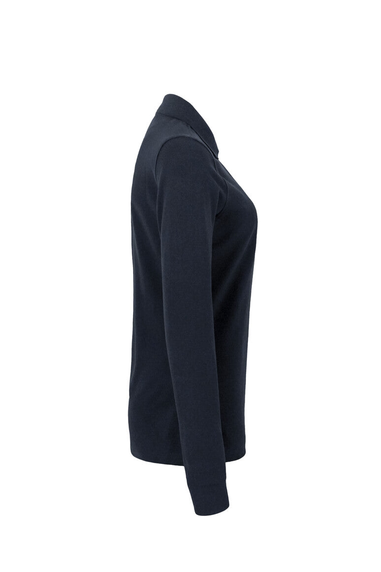 HAKRO Damen Longsleeve-Poloshirt MIKRALINAR® - Tinte - 4